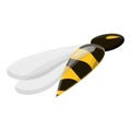 Wasp icon, cartoon style Royalty Free Stock Photo