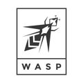 Wasp icon or pictogram isolated. Insect Symbol Royalty Free Stock Photo