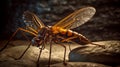 Giant Stonefly In Surrealistic Installation Royalty Free Stock Photo