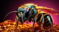 Wasp Wallpaper Android Terbaru 10 Apk - Neon Realism With Shiny Eyes