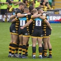 Wasps at the Rugby 7 S Premiership Series Royalty Free Stock Photo