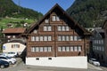 Traditional chalet at Wassen on the Swiss alps