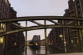 Wasserschloss in the Speicherstadt in Hamburg in Germany