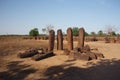 Wassu stone circles, Gambia Royalty Free Stock Photo