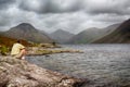 Wast water in english lake district Royalty Free Stock Photo