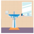 Wastage of water theme. Wastage of water from running tap as sink is overflow with the water. Wastage of water drop from