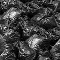 Waste background garbage bag black bin, Garbage dump, Bin,Trash, Garbage, Rubbish, Plastic Bags pile junk garbage Trash texture Royalty Free Stock Photo