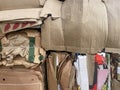 Waste cardboard ready for recycling Royalty Free Stock Photo
