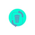 waste, disposal, garbage, management, recycle Glyph Icon