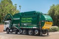 Waste Management Garbage truck Royalty Free Stock Photo