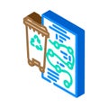 waste management waste sorting isometric icon vector illustration Royalty Free Stock Photo