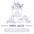 Waste paper information banner