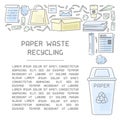 Waste paper information card