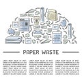 Waste paper information card