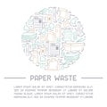 Waste paper information card