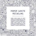 Waste paper recycling information leaflet