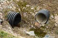 Waste pipe or drainage polluting environment Royalty Free Stock Photo