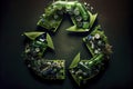 Waste recycle management, eco friendly, energy saving awareness month concept