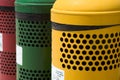 Waste separation bins Royalty Free Stock Photo