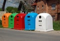 Waste separation containers