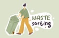 Waste Sorting Sticker Template Royalty Free Stock Photo