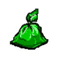 waste trash bag game pixel art vector illustration