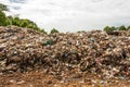Waste from Urban Communities of Underdeveloped Countries Left behind by public forests, Thailand, Southeast Asia.
