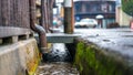 Waste Water Drain Flow Sewer Royalty Free Stock Photo