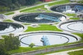 Waste water treatment plant Royalty Free Stock Photo