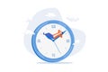 Wasted time, procrastination or slow life, lazy to work, low productivity or efficiency, self discipline problem, tired or no
