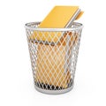 Wastepaper basket with folders