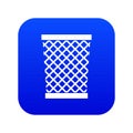 Wastepaper basket icon digital blue