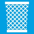 Wastepaper basket icon white Royalty Free Stock Photo