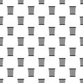 Wastepaper basket pattern vector