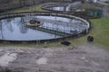 Wastewater Treatment Photograph with round basin