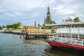 Wat arun from the Chao Praya River Bangkok