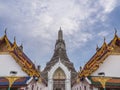 Wat Arun lanscrape sky temple wide angle Royalty Free Stock Photo