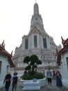 Wat Arun, locally known as Wat Chaeng, is a landmark temple on the west & x28;Thonburi& x29; bank of the Chao Phraya river.