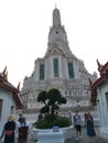 Wat Arun, locally known as Wat Chaeng, is a landmark temple on the west & x28;Thonburi& x29; bank of the Chao Phraya river.