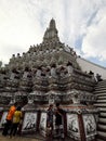 Wat Arun, locally known as Wat Chaeng, is a landmark temple on the west & x28;Thonburi& x29; bank of the Chao Phraya river.