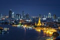 Wat Arun night view Temple in bangkok