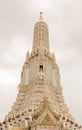 Wat Arun and Phra Prang along the Chao Phraya River Destinations and symbols of Bangkok Royalty Free Stock Photo