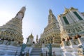 Wat Arun Ratchawararam has beautiful architecture and is a major tourist attraction belonging to Bangkok. Royalty Free Stock Photo