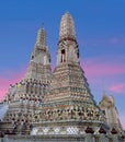 Wat Arun Ratchawararam Ratchawaramahawihan temple in Bangkok, Thailand Royalty Free Stock Photo