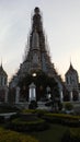 Wat Arun Ratchawararam Ratchawaramahawihan, Wat Arun, Temple of Dawn during Sunset in Bangkok, Thailand. Royalty Free Stock Photo