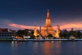 Wat Arun Ratchawararam Ratchaworamahawihan in Bangkok Thailand.