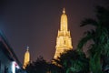 Wat arun with  roof top of the building in the night time. Royalty Free Stock Photo