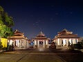 Wat Arun(Temple of Dawn) with star trails Royalty Free Stock Photo