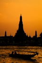 Wat Arun, The Temple of Dawn, at sunset,Bangkok