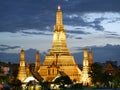 Wat Arun temple at dusk